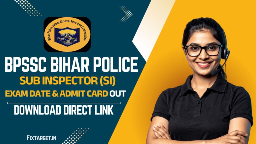 Bihar Police SI Admit Card 2025