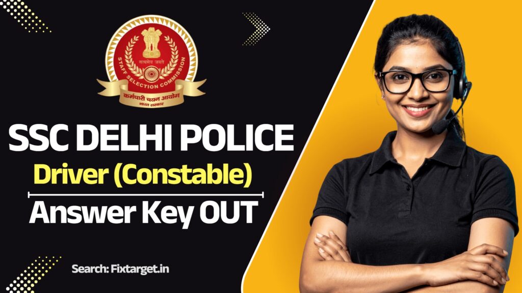 Delhi Police Driver Answer Key 2025