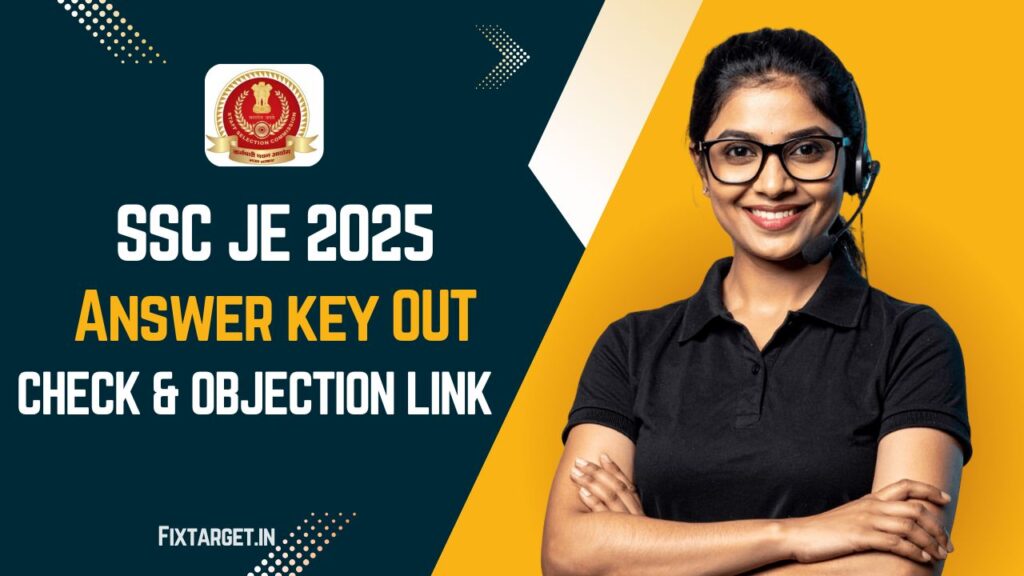 SSC JE Answer Key 2025