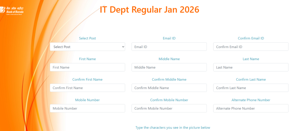 Bank of Baroda IT Recruitment 2026