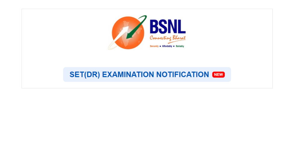 BSNL Senior Executive Trainee (SET) Recruitment 2026