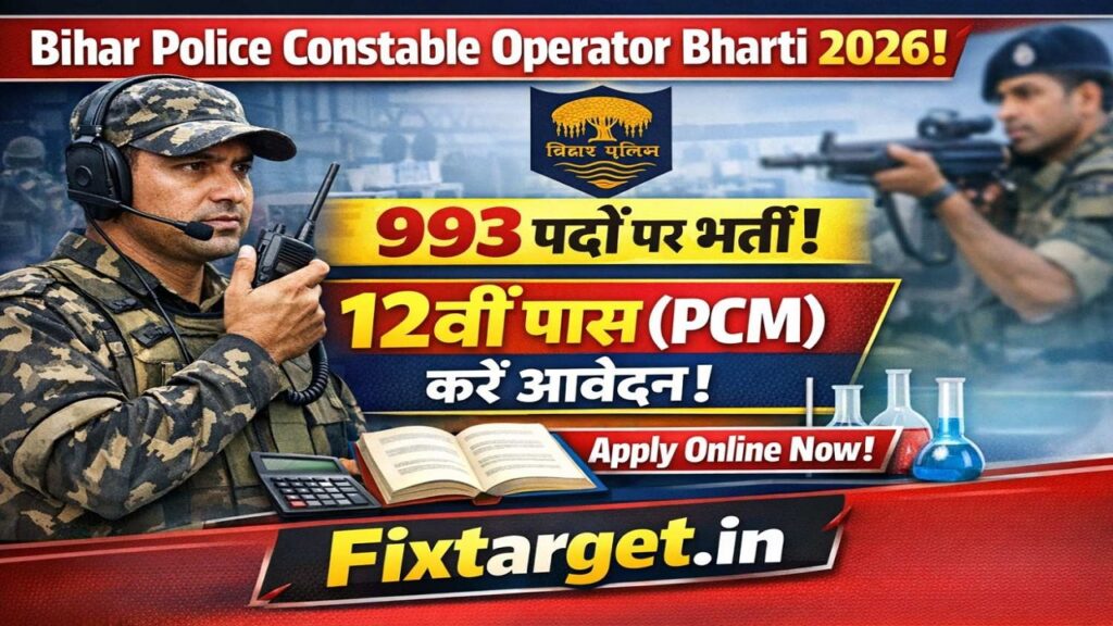 Bihar Police Constable Operator Recruitment 2026