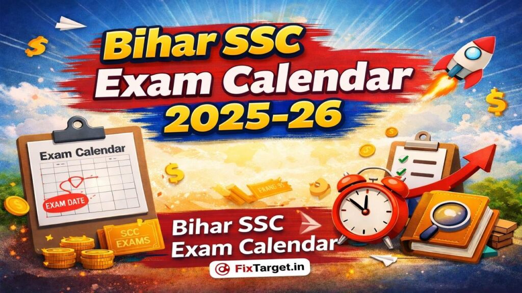 Bihar SSC Exam Calendar 2025-26