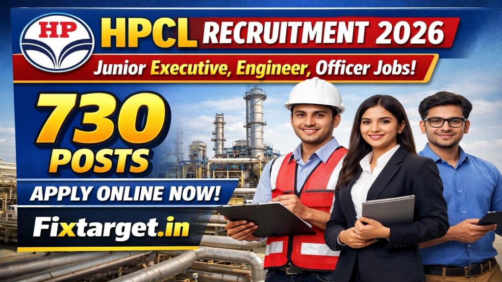 HPCL Junior Executive, Engineer, Officer Recruitment 2026