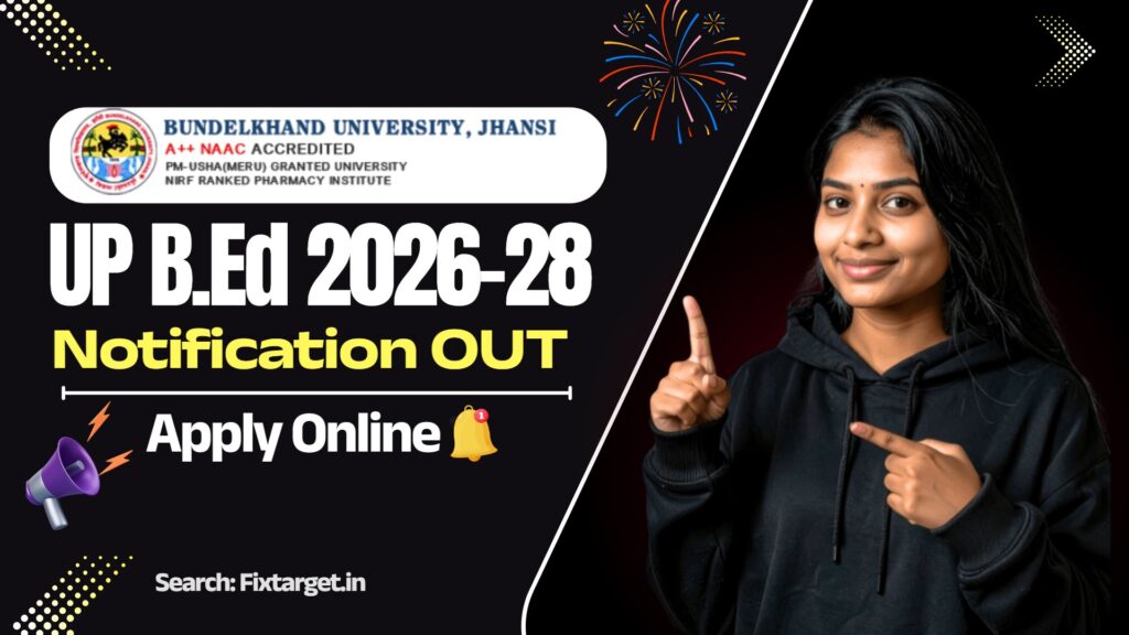 UP BEd Admissions 2026