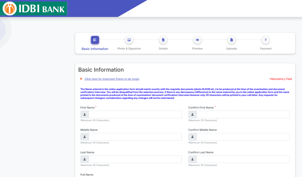 IDBI Bank Assistant Manager Grade A Recruitment 2026