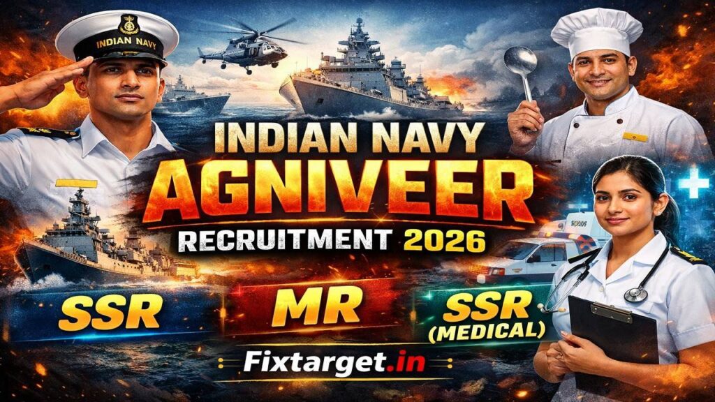 Indian Navy Agniveer SSR, MR & SSR (Medical) Recruitment 2026