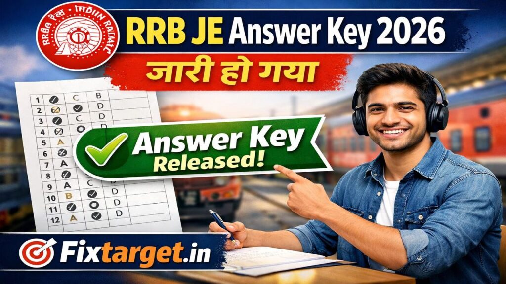 RRB JE Answer Key 2026