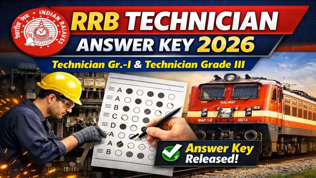 RRB Technician Answer Key 2026