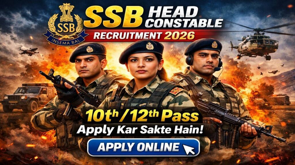 SSB Head Constable Recruitment 2026