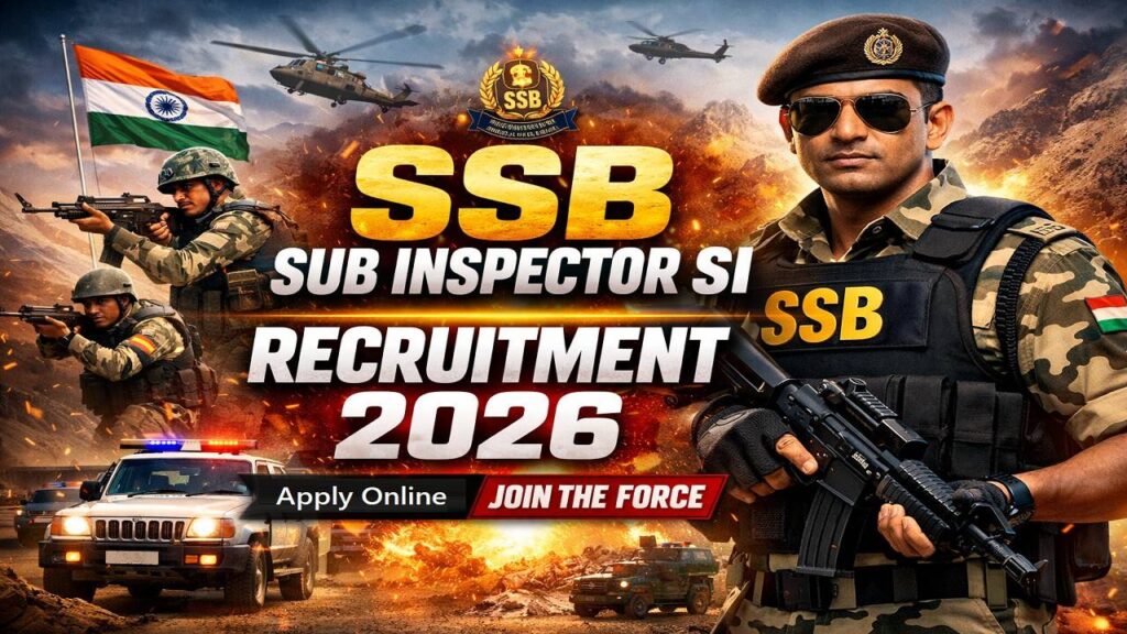SSB Sub Inspector SI Recruitment 2026