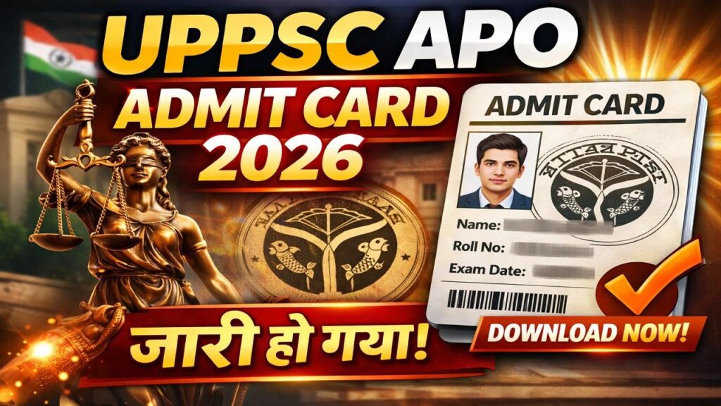 UPPSC APO Admit Card 2026