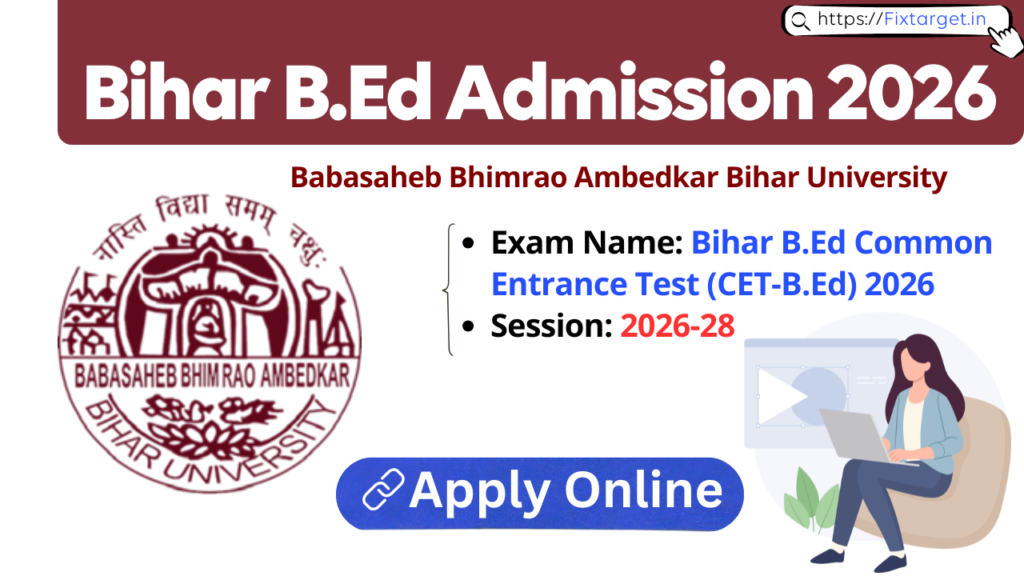 Bihar B.Ed Admission 2026