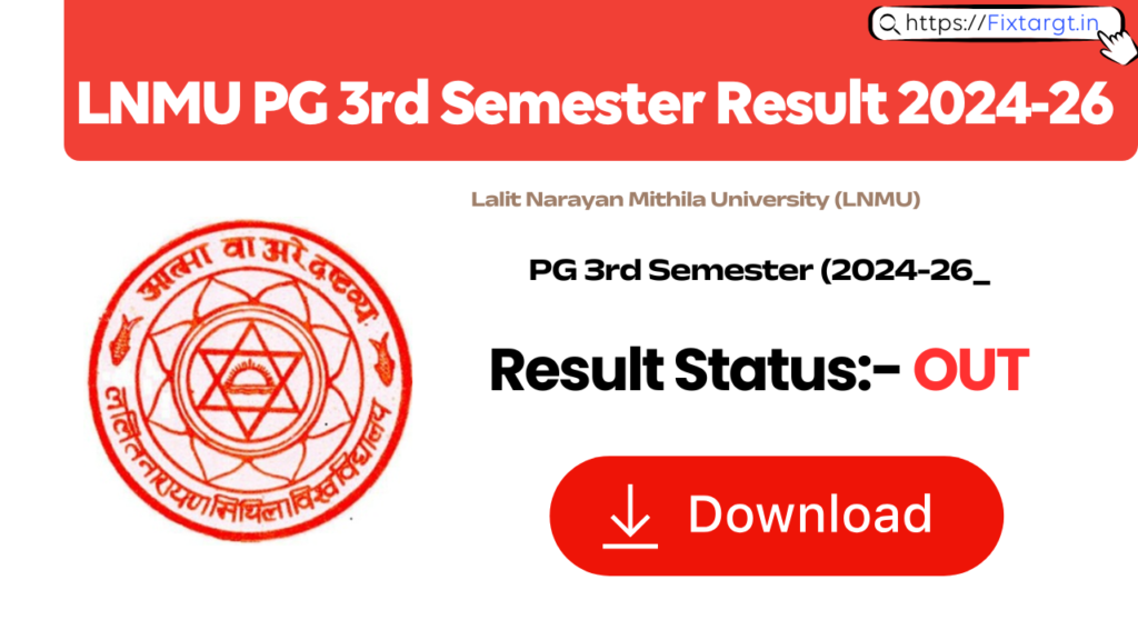 LNMU PG 3rd Semester Result 2024-26