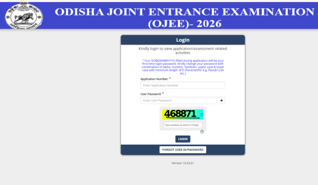 OJEE Admit Card 2026
