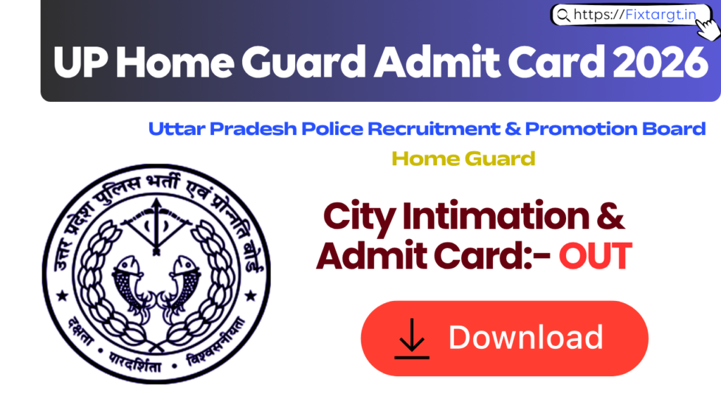 UP Home Guard Admit Card 2026