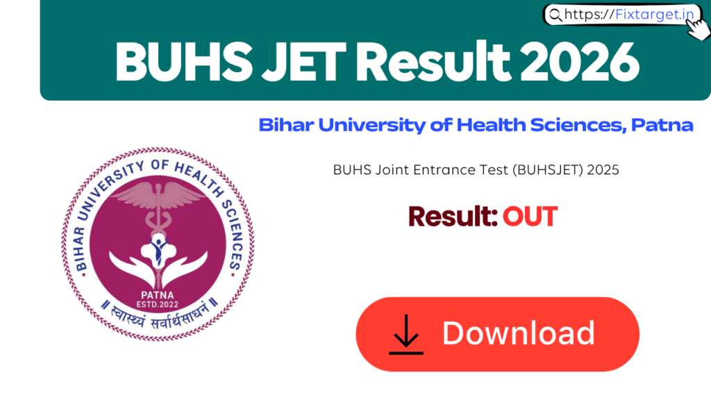BUHS JET Result 2026