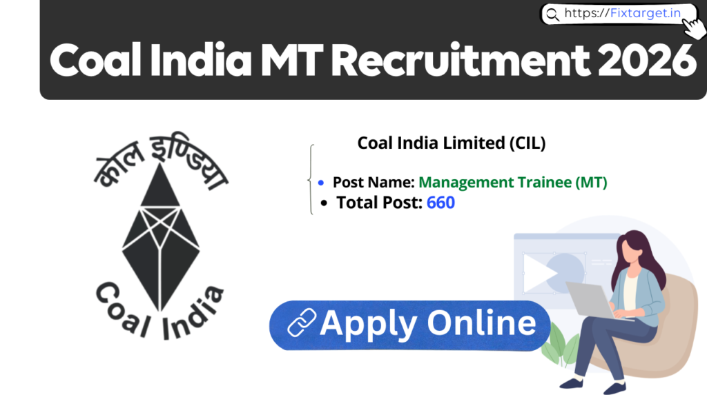 Coal India MT Recruitment 2026