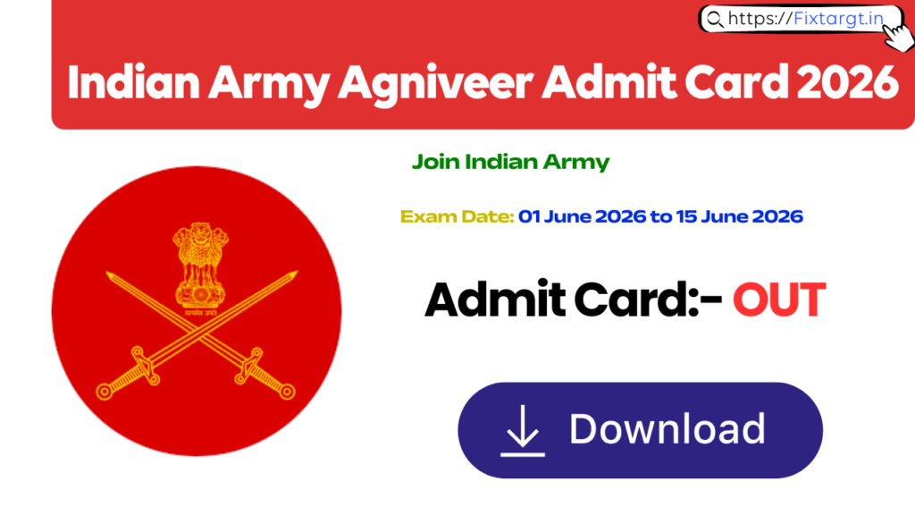 Indian Army Agniveer Admit Card 2026