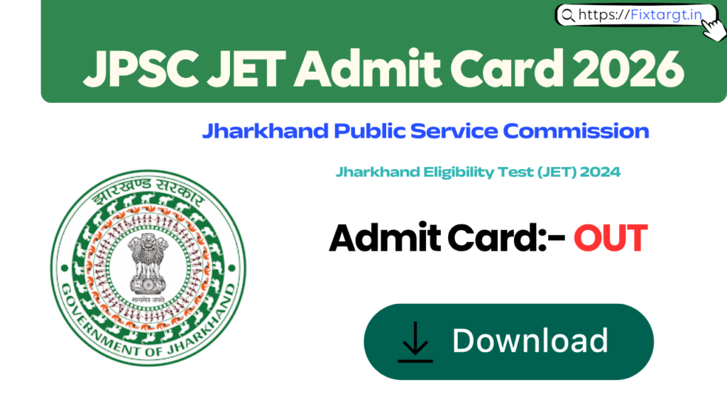 JPSC JET Admit Card 2026