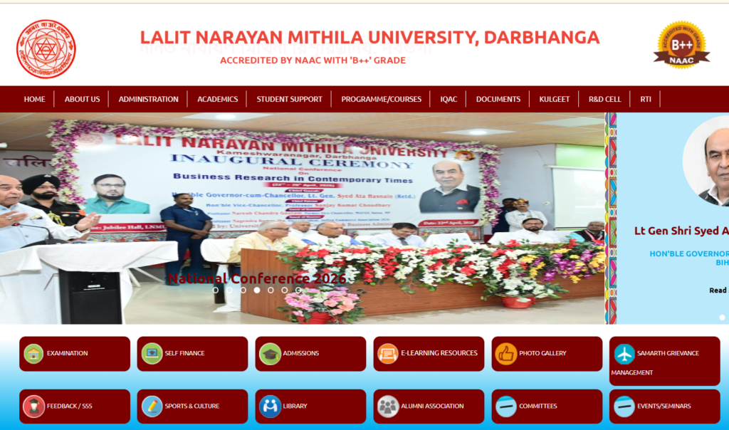 LNMU UG Admission 2026-30
