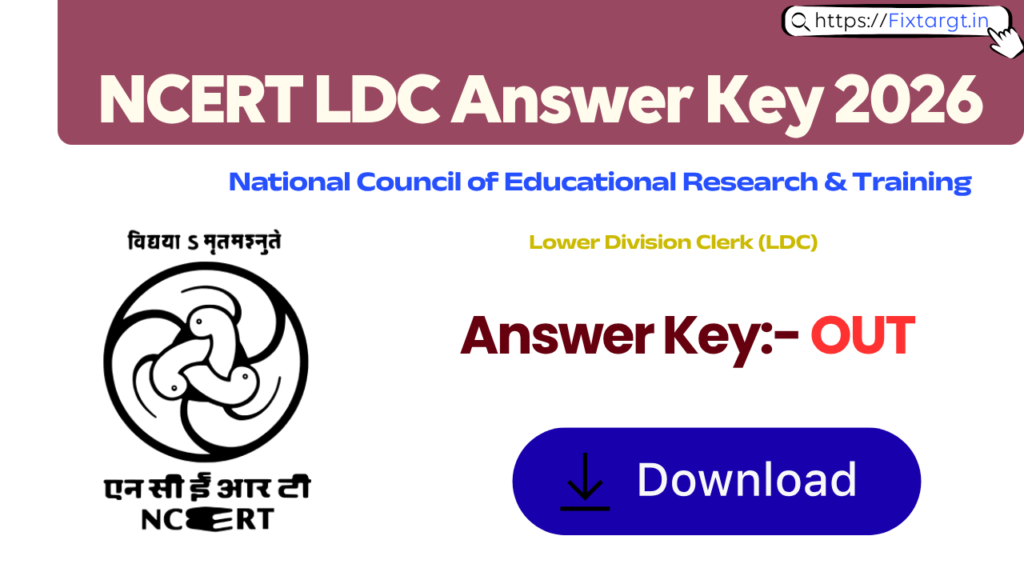 NCERT LDC Answer Key 2026