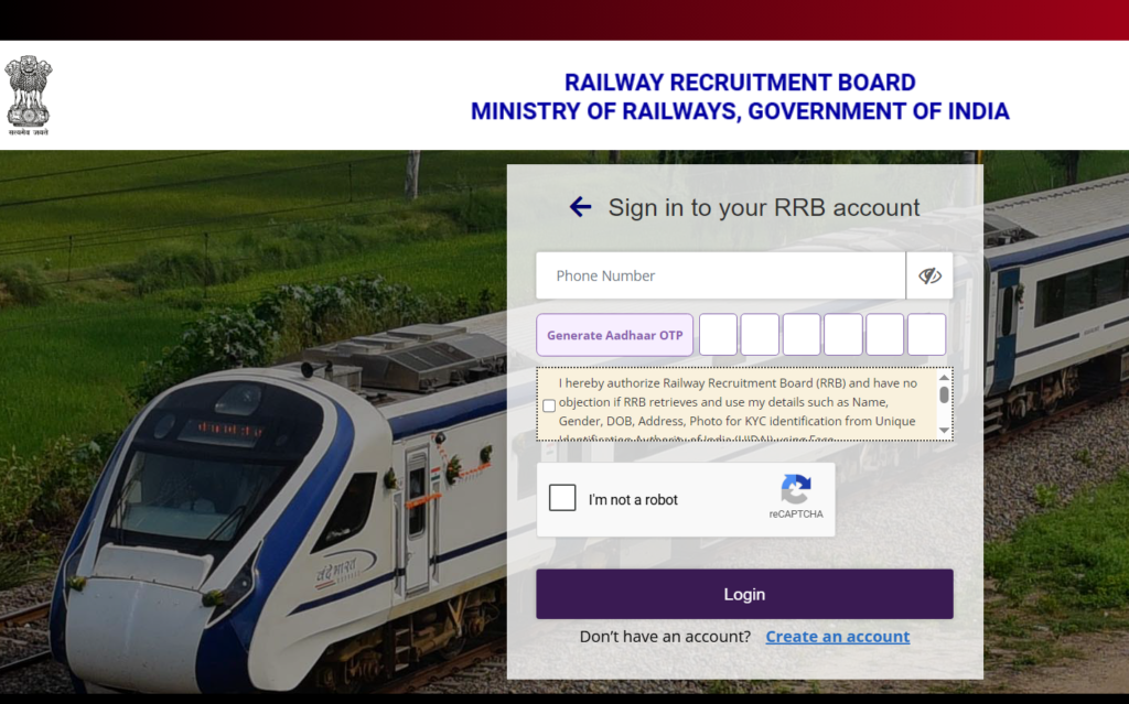 RRB Ministerial & Isolated Category Application Status 2026