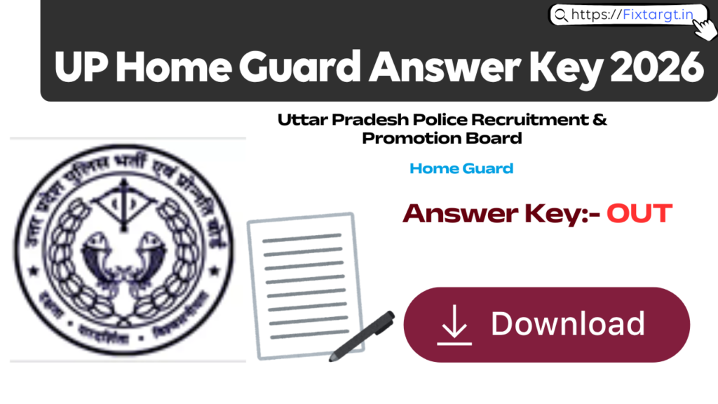 UP Home Guard Answer Key 2026