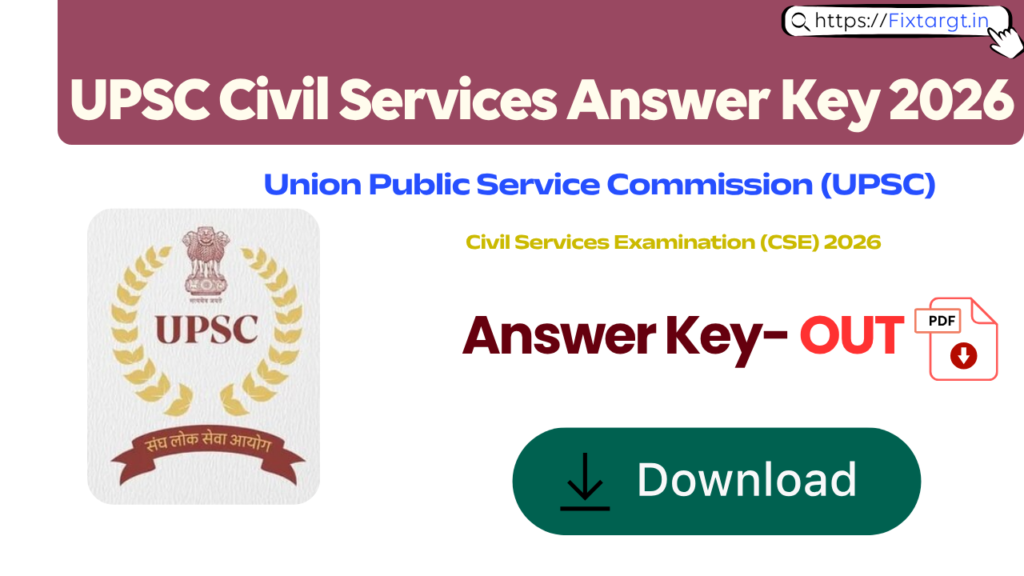 UPSC Civil Services Prelims Answer Key 2026