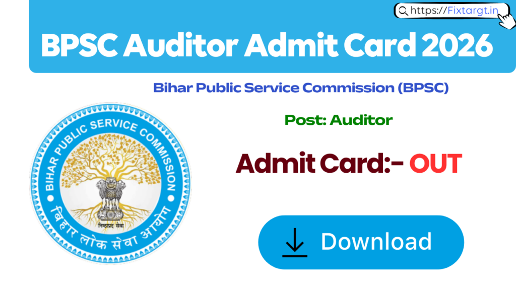BPSC Auditor Admit Card 2026