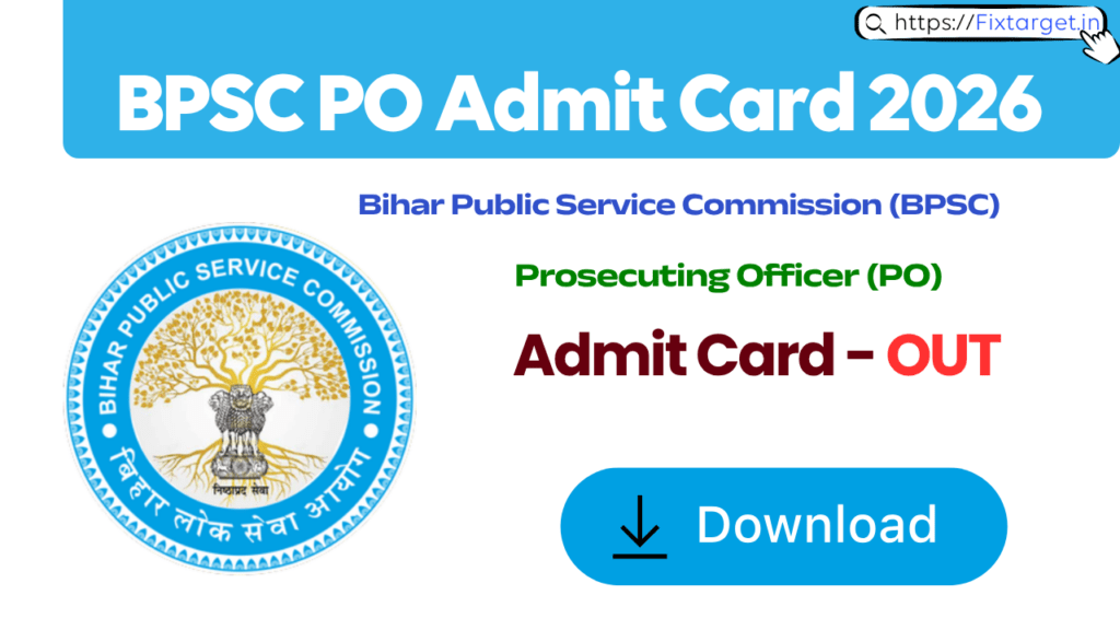 BPSC PO Admit Card 2026