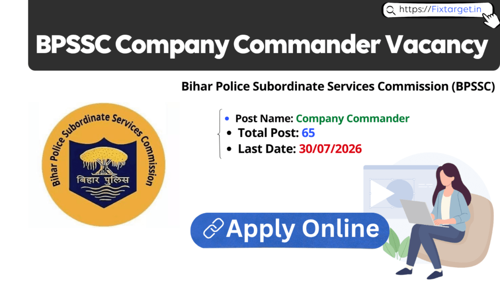 BPSSC Company Commander Recruitment 2026