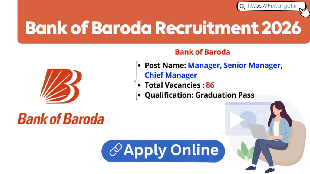 Bank of Baroda Manager Senior Manager Recruitment 2026