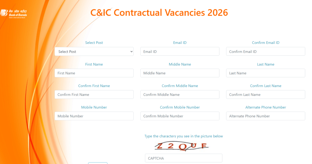Bank of Baroda Manager Senior Manager Recruitment 2026