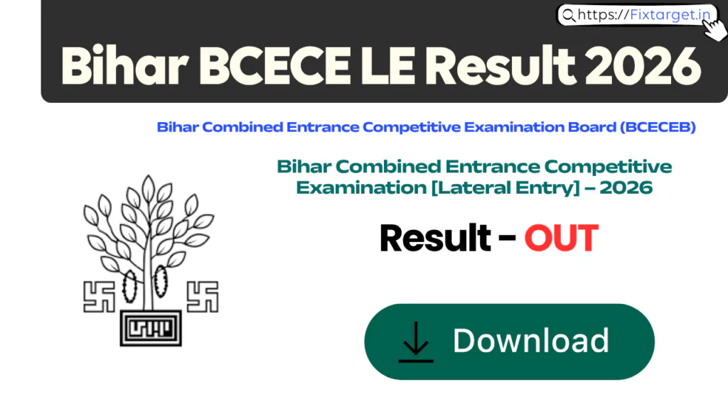 Bihar BCECE LE Result 2026
