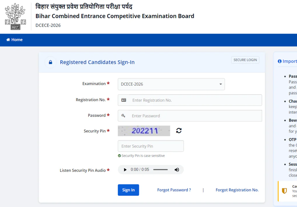 Bihar Paramedical (PM & PMM) Counselling 2026