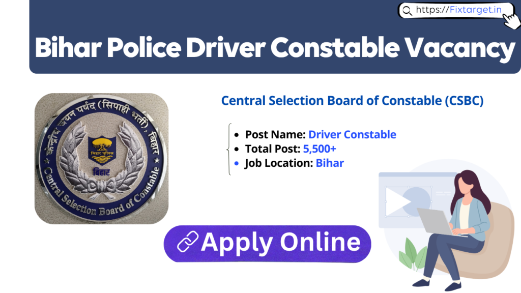 Bihar Police Driver Constable Recruitment 2026