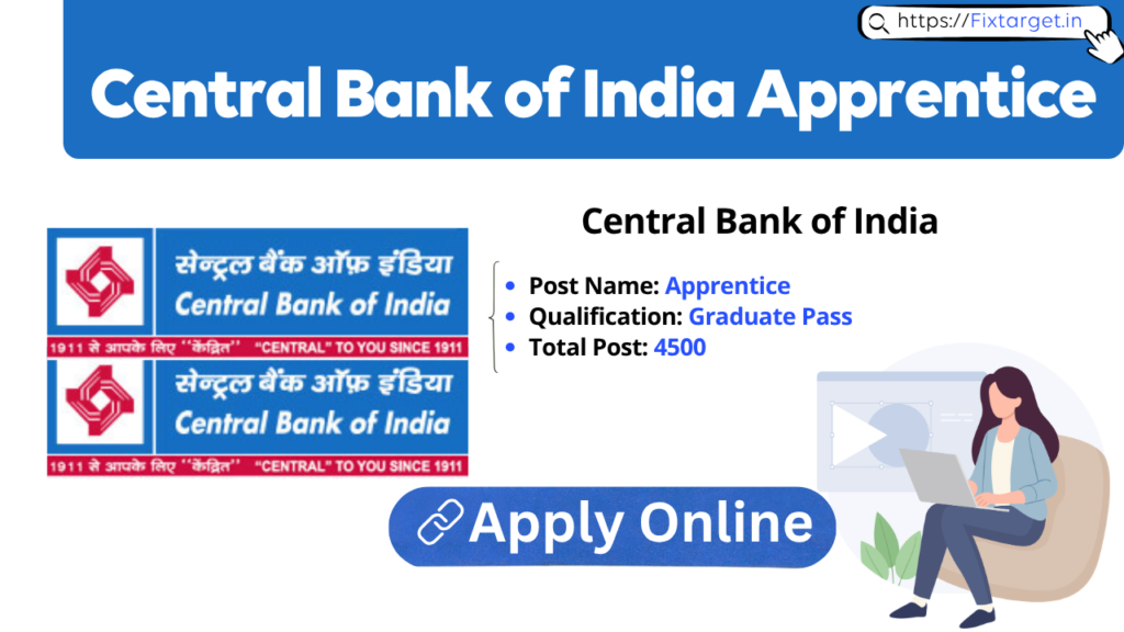 Central Bank of India Apprentice Recruitment 2026