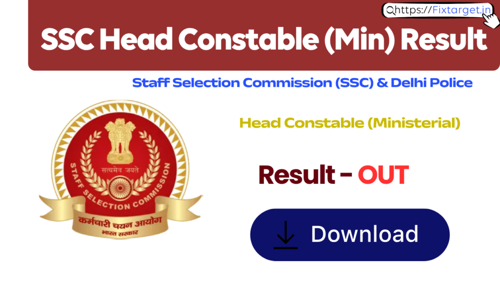 Delhi Police Head Constable (Min) Result 2026