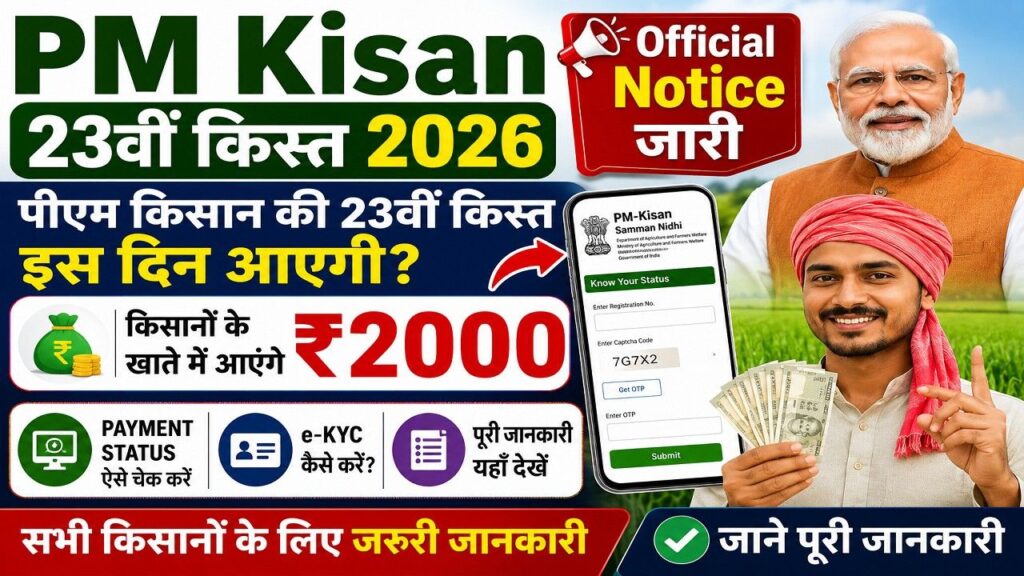 PM Kisan 23th Installment 2026