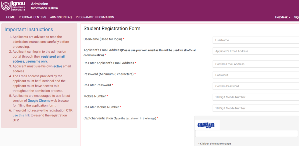 IGNOU July Admission 2026