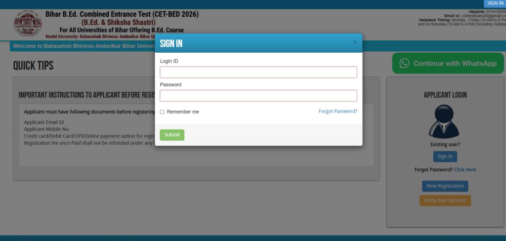 Bihar B.Ed 3rd Round Seat Allotment 2026