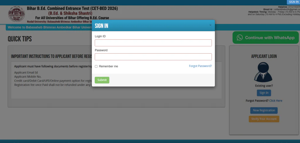 Bihar B.Ed 3rd Round Seat Allotment 2026