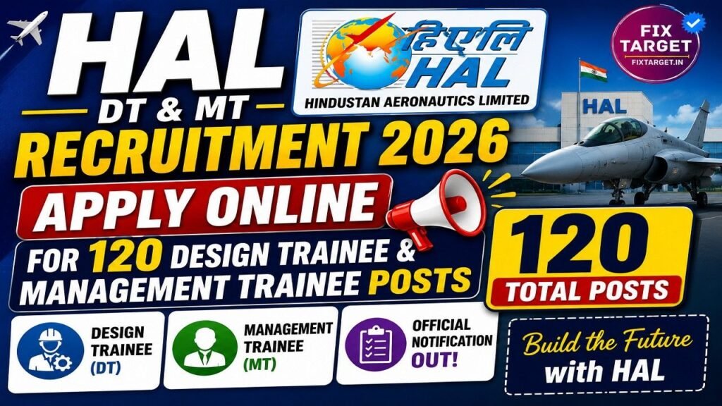 HAL DT and MT Recruitment 2026