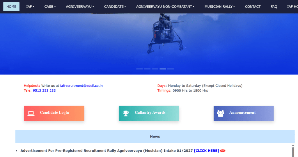 IAF Agniveer Musician Recruitment 2026