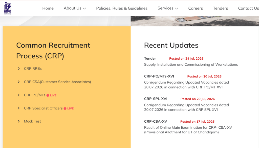 IBPS Clerk Recruitment 2026