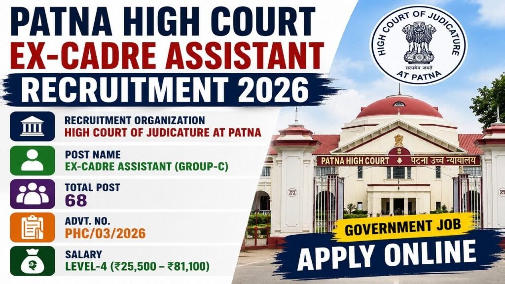 Patna High Court Ex-Cadre Assistant Recruitment 2026