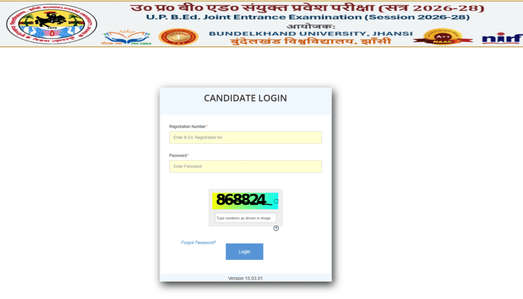 UP B.Ed Counselling 2026