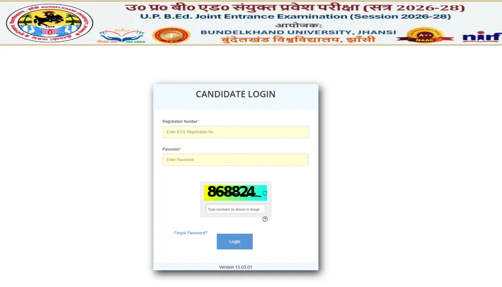 UP B.Ed Counselling 2026
