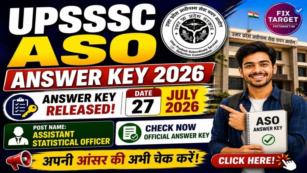 UPSSSC ASO Answer Key 2026
